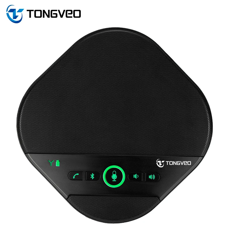 Rechargeable Blue Tooth wireless 360 Pick-up noise-free video audio conference microphone speaker phone for conference system