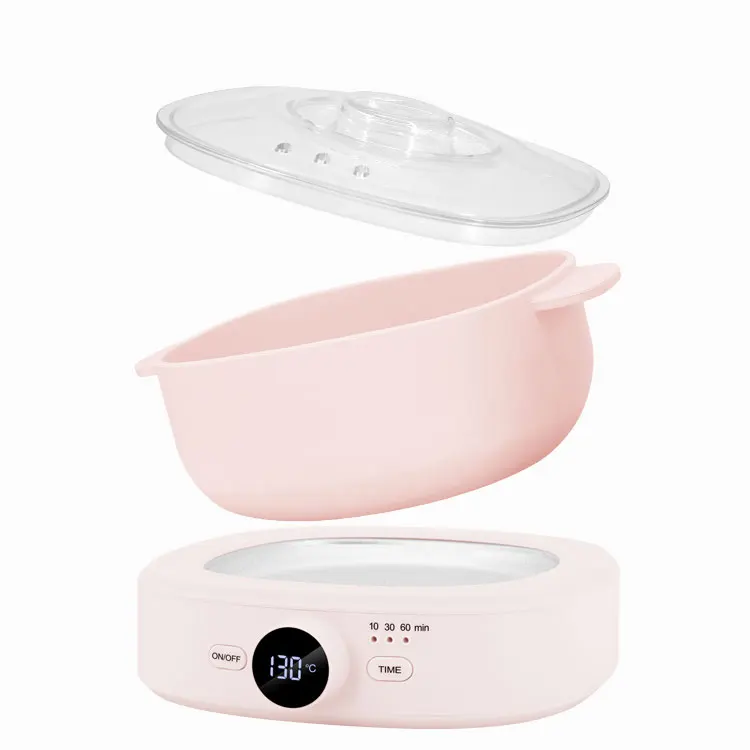 professional portable depilatory wax heater machine with silicone bowl for hair removal hard wax melting