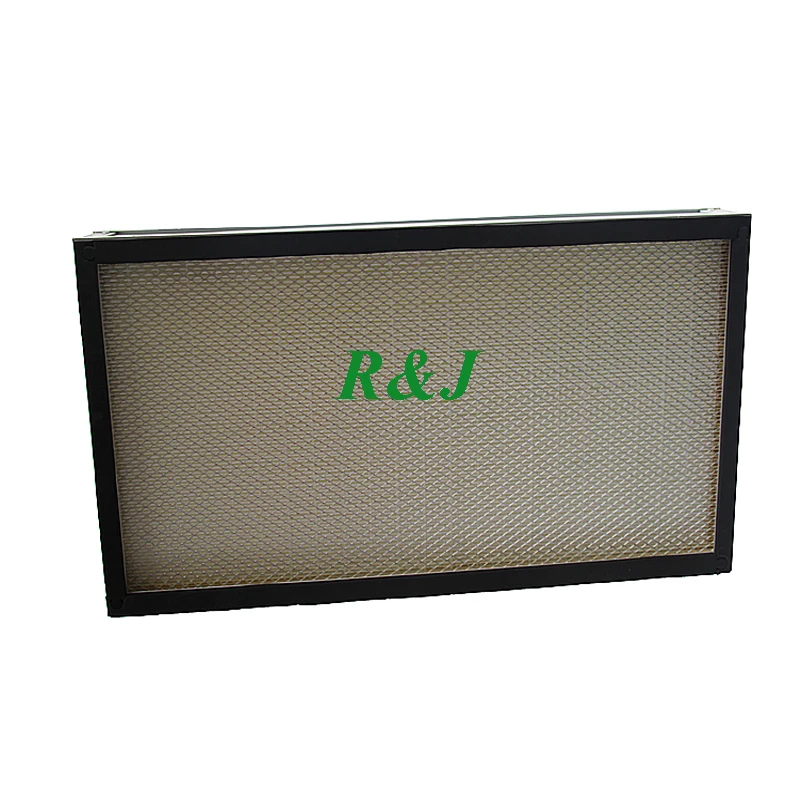 Galvanized frame air panel hepa filter H13