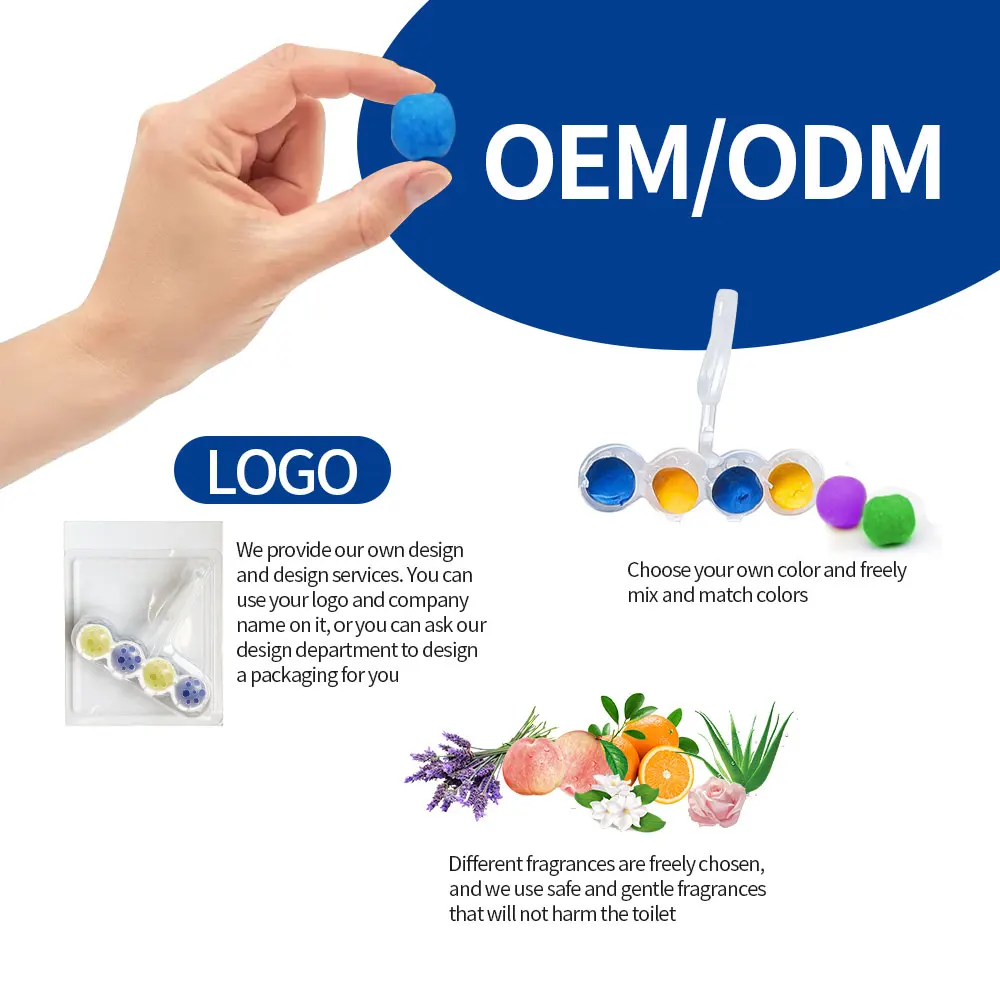 Eco-friendly Aromatic powerful remove bad odor for Bathroom hanging Toilet Cleaning Balls for Deodorizing