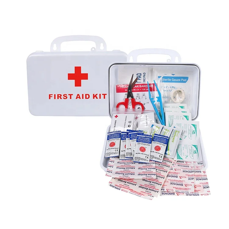ANSI OSHA wall mount First Aid Kit first aid Box Case  Car emergency box with Custom Printing sticker for home office