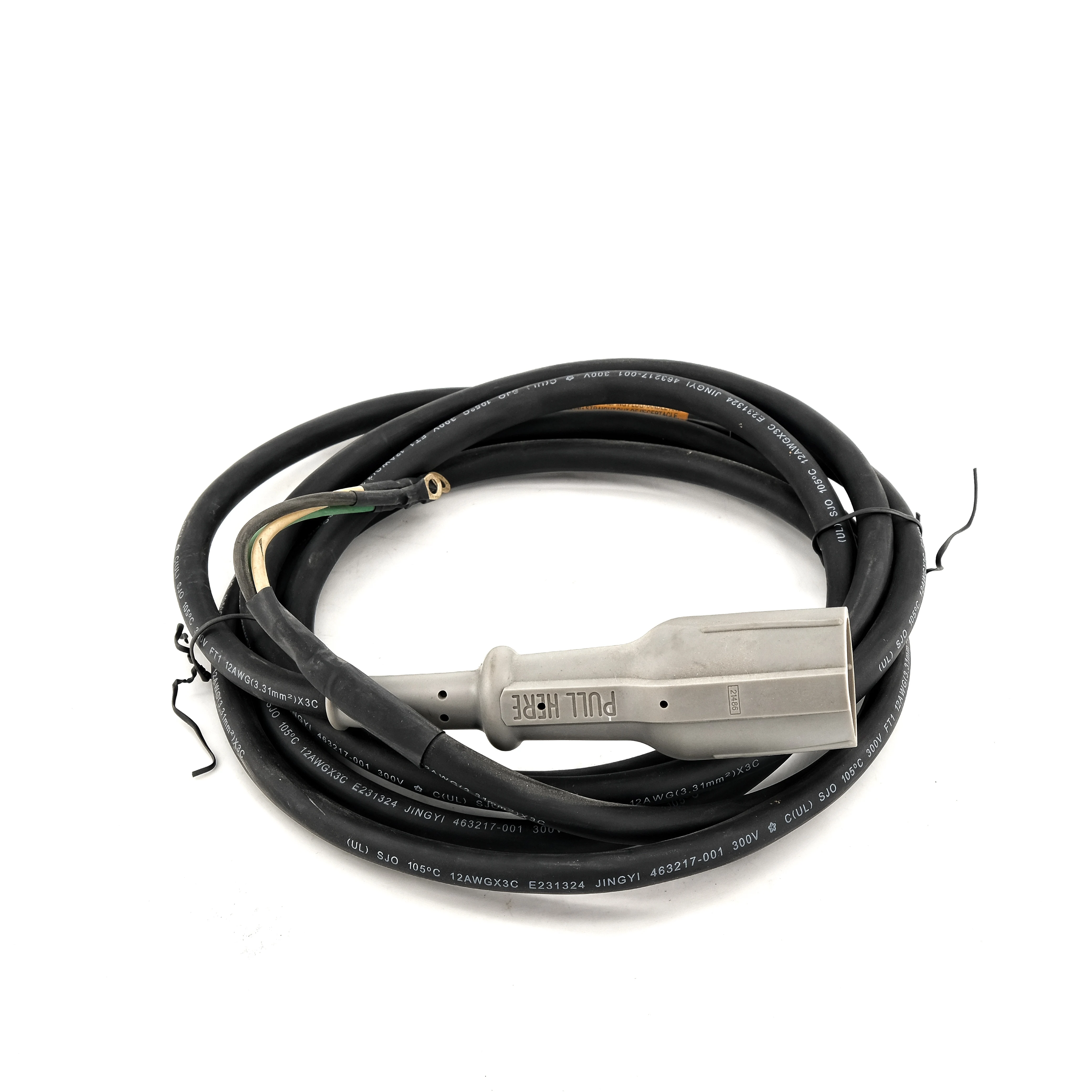 Golf Cart 48V Charger Plug for Club Car  1995-2014, 3-Pin Male Plug with DC Cordset, Replaces OEM#101828901 103429001 101128901