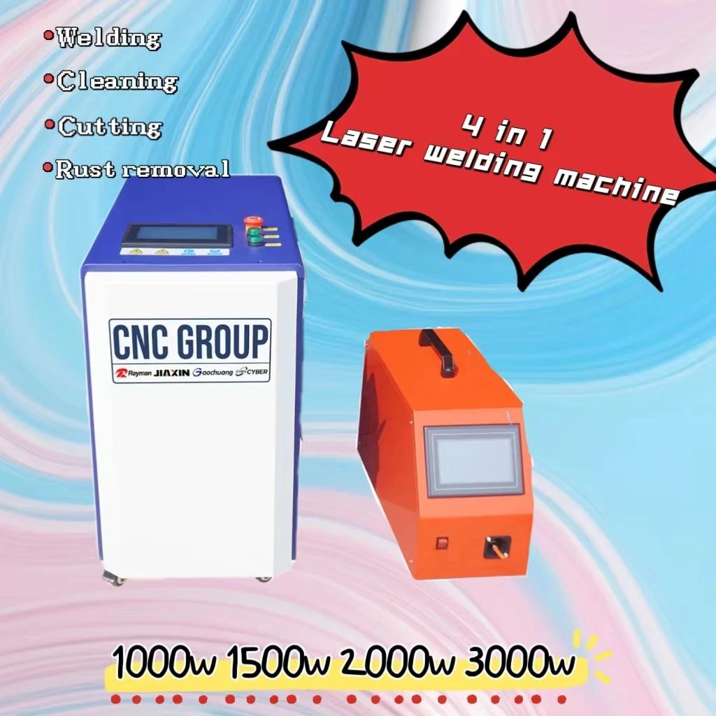 Portable Handheld Fiber Laser Welding Machine 3 in 1 Function Welding Cleaning Cutting  Machines