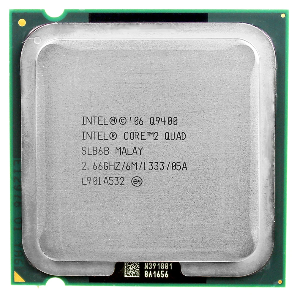 intel core 2 quad Q9400 CPU Processor (2.66Ghz/ 6M /1333GHz) Socket LGA 775 Desktop CPU motherboard cpu combo