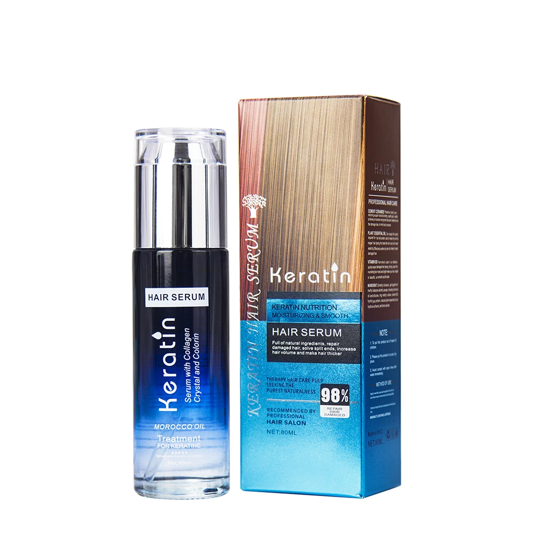 Manufacturer Collagen Keratin Hair Smooth Repairing nourishing serum for hair growth hair oil