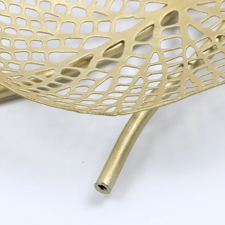 Роскошное Золотое металлическое украшение для стен с вырезами