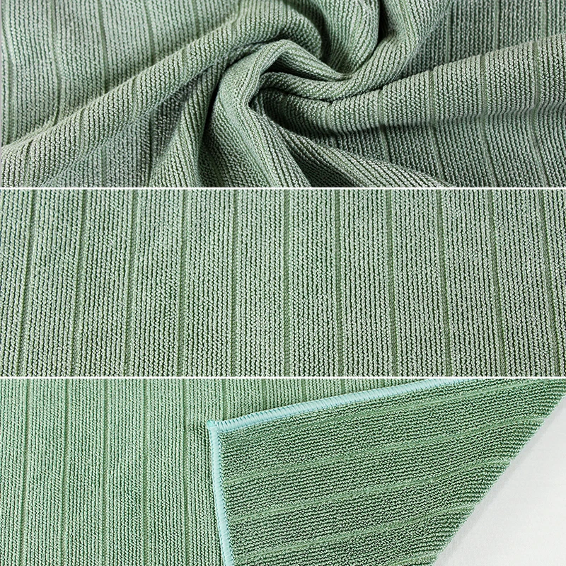 Custom Microfiber Superpol cloth Microfiber Car Cleaning Towel Kitchen Cloth Dish Towel Microfiber Stripes Cleaning Cloth