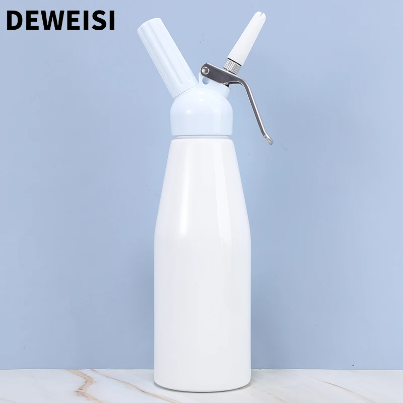 DEWEISI professional whipper cream dispenser aluminum cream whipper with charger holder