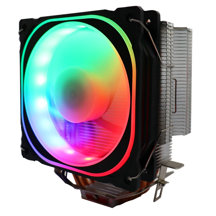  DC 12v pc computer cpu 775 1151 1150 1155 AM amd cooler heatsink radiators 2 heatpipe