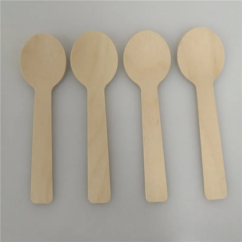 China Wholesale biodegradable disposable wooden spoon ice cream