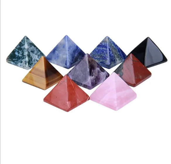 Индивидуальная форма и размер пирамида из кальдалита для сумок одежды