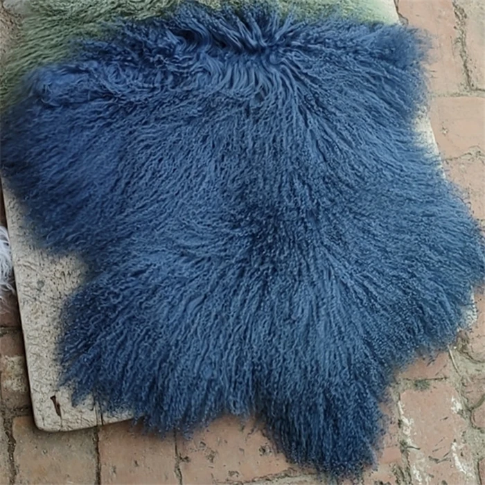 Natural Tibet Lamb Skin Real Mongolian Lamb Fur