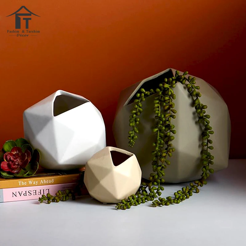 European Luxury Ceramic Flower Vase Interior Decoration Ceramic & Porcelain Vases For Indoor Home Living Room Ornaments