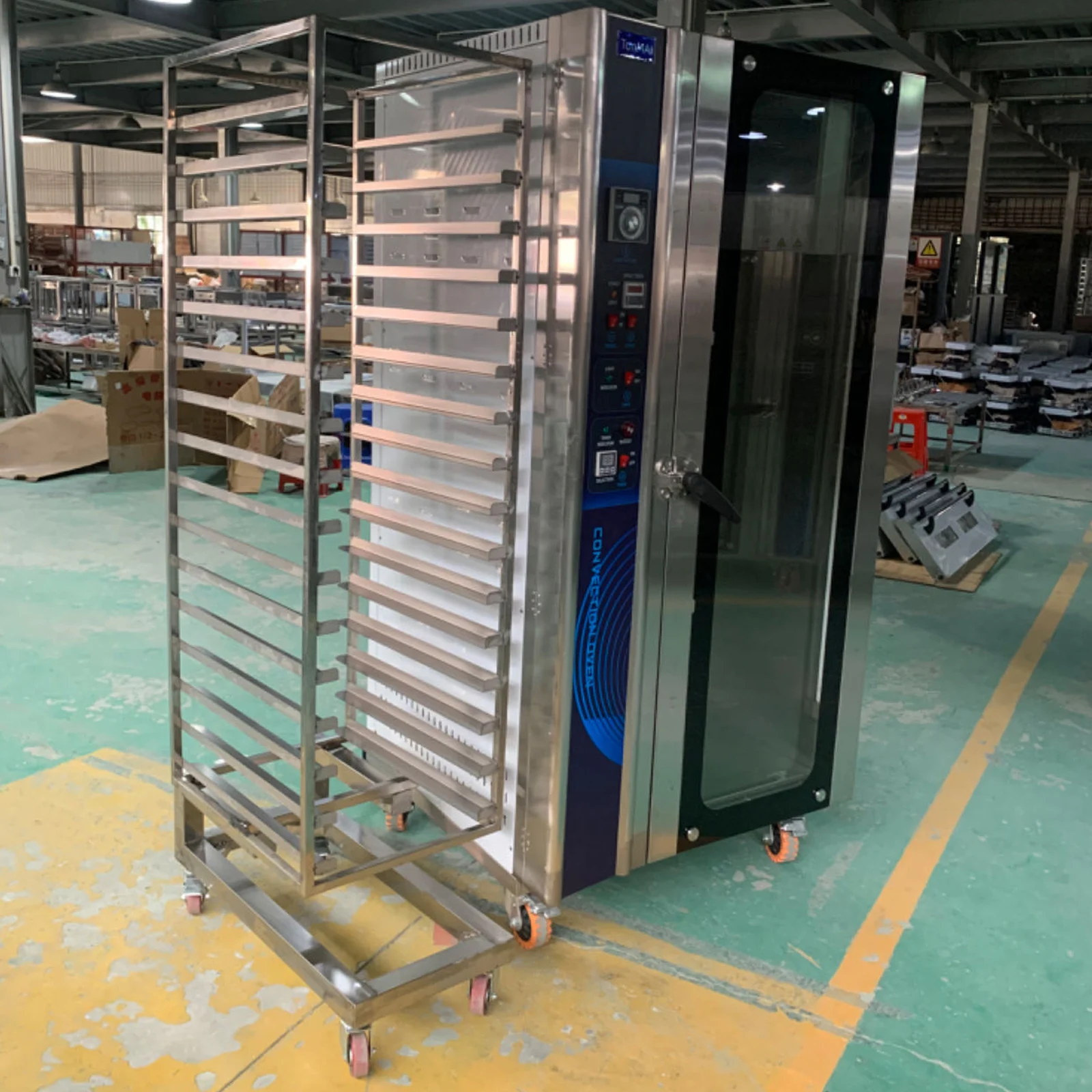 8-16 Deck Hot Air Convection Circulating Bread Pizza Baking Equipment Gas Free Standing Oven