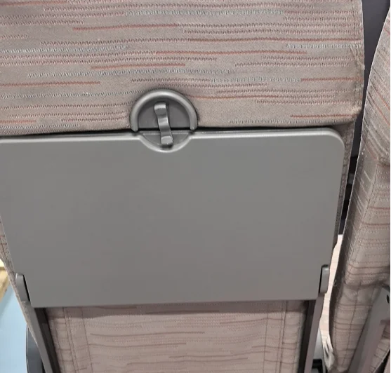 HWHongRV tray desk on train for put food and drink Airplane Tray Table on seat back for mockup banner or design advertising