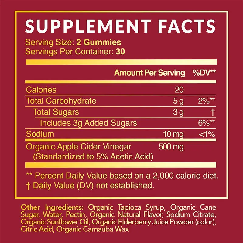 Adult Vitamins and Supplements Gummy Ketone Cider Vinegar Nori Weight Management-Ketone ACV Candy Dosage Not for Children