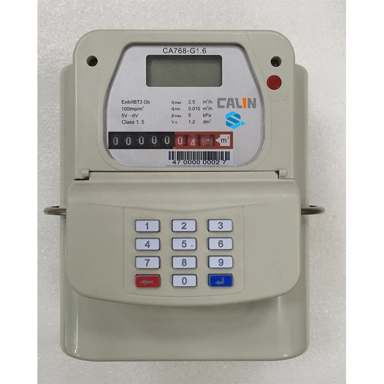Professional Design Diaphragm Ic Prepaid Residential Smart Lpg Gas Meter Intelligent Gas Meter