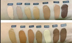 Custom own brand full coverage long lasting liquid foundation makeup for dark skin