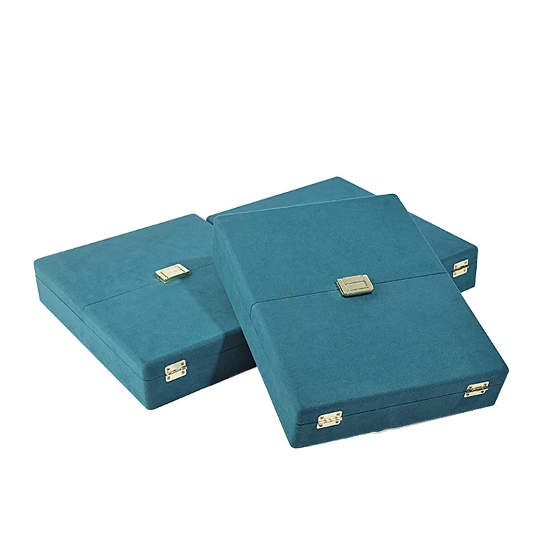 Luxury Hot Sell Custom Velvet Jewelry Box Packaging & Display For Jewellery Ring And Earrings Jewels