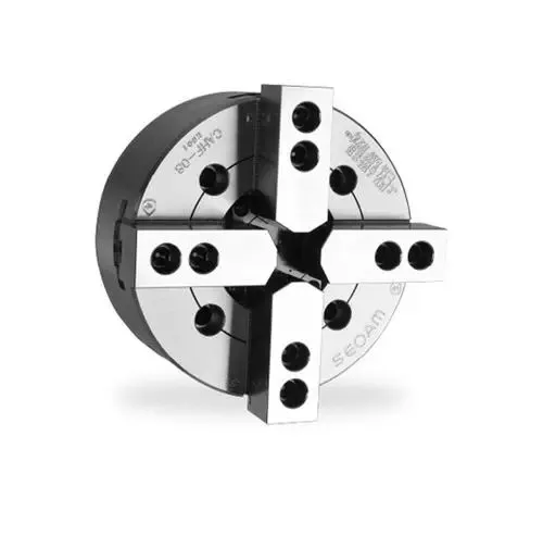 Adjustable High Quality 4 Jaw High Speed Large Thru Hole Chuck Plain Back Hollow Power Chuck For Lathe CNC Machine