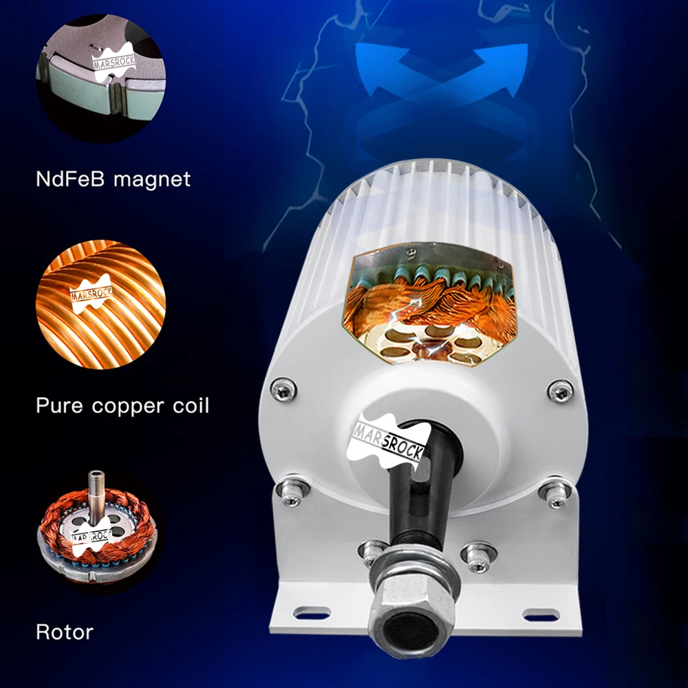 1500W 24V/48v постоянный магнит генератор для ветровой турбины горизонтального генератора ветряные мельницы велотренажер Электрический
