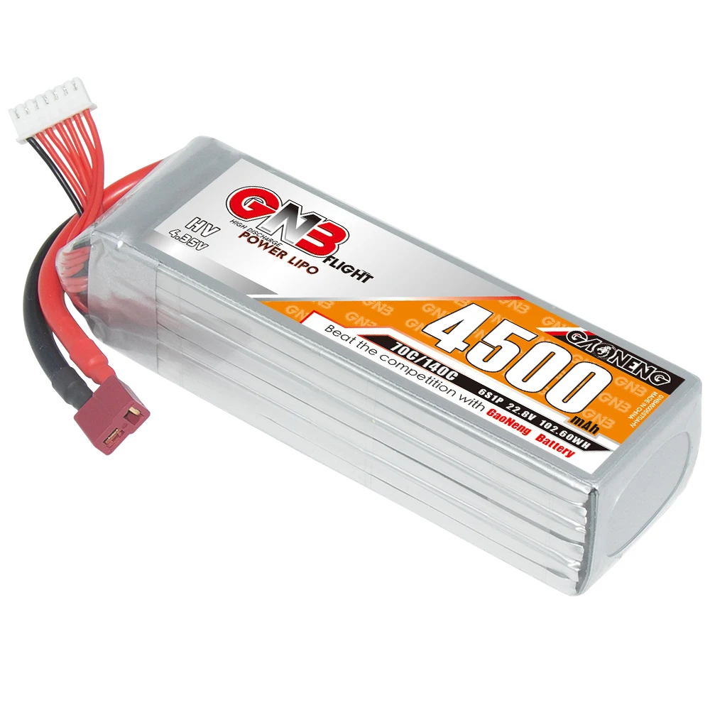 GNB GAONENG LiHV 4500mah 6S 22 8 V 70C 140C T-PLUG RC литий-полимерный аккумулятор для автомобиль игрушка с дистанционным управлением Дрон камерой лодка СОФТ Пак