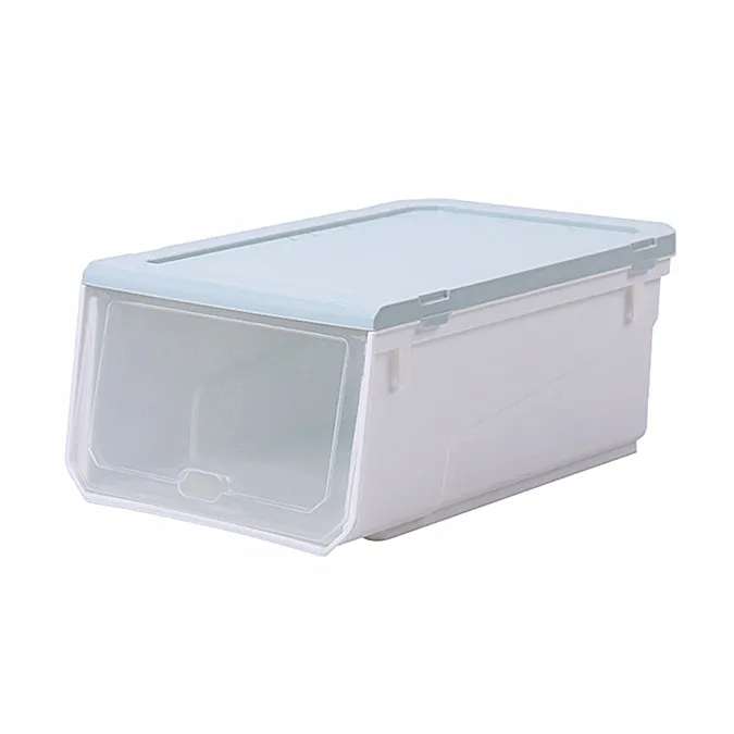 Shoe Side Opening Storage Stackable Men Boxes Extra Large Disassemble The Plastic Box