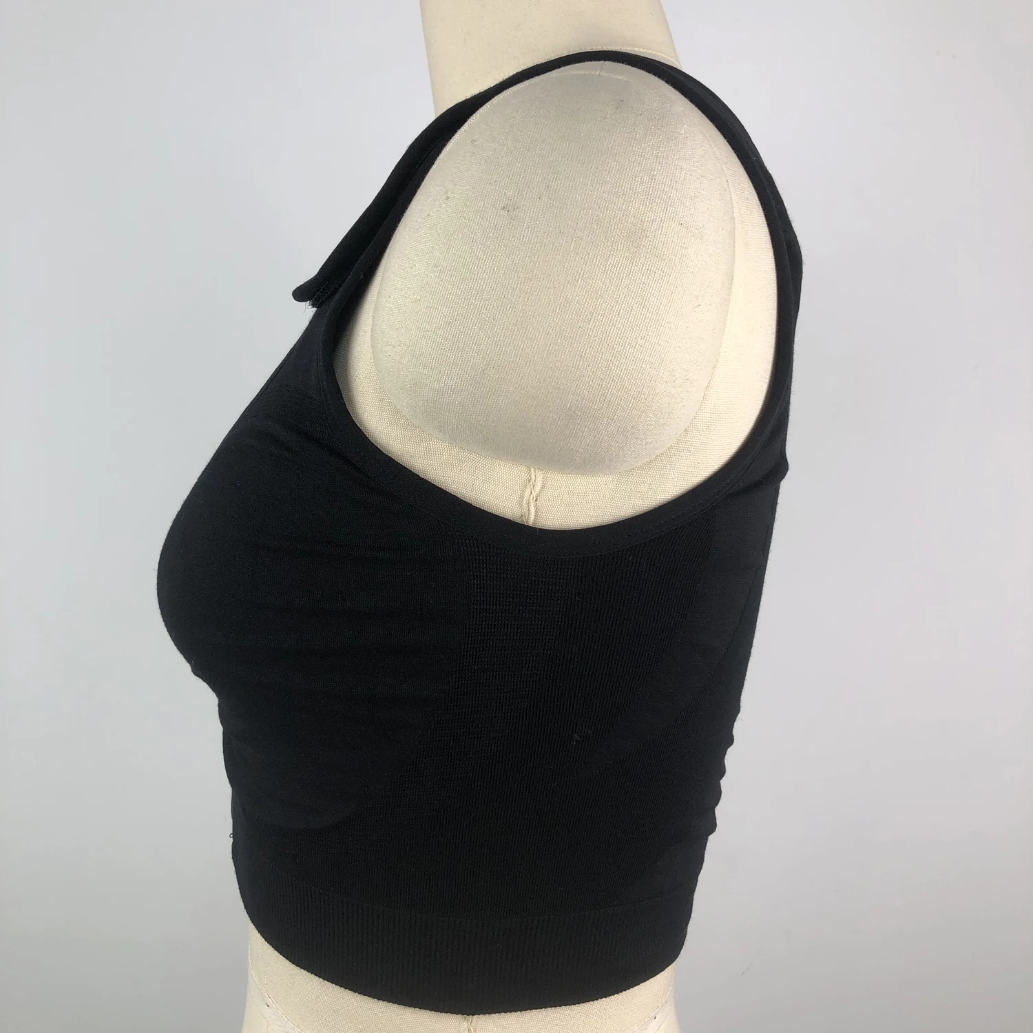 Sustainable bamboo wirefree seamless mastectomy bras hook and eye front closure post surgical support bra with adjustable straps