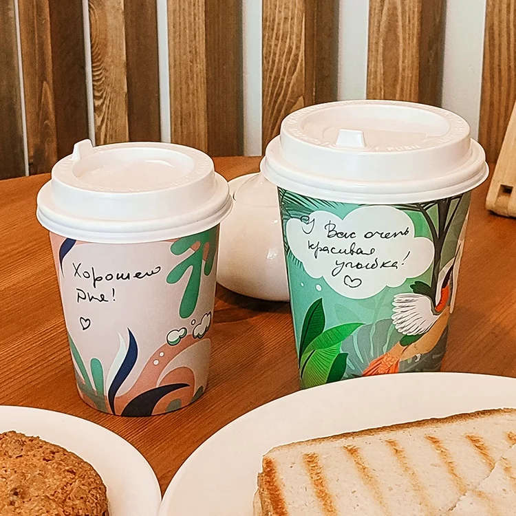 Manufacturer Wholesale Bulk Vasos Desechables Biodegradabl Kraft Paper Cup Recycled Single Wall Paper Vending Cup 71mm