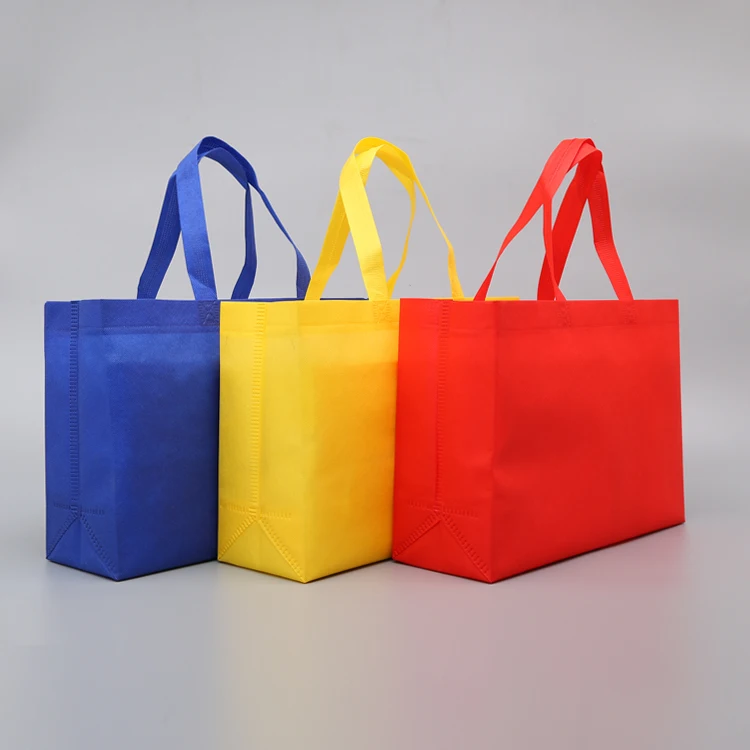 
Quality wholesale cheap stock custom logo printed nonwoven recycled grocery reusable eco friendly shopping non woven tote bag 