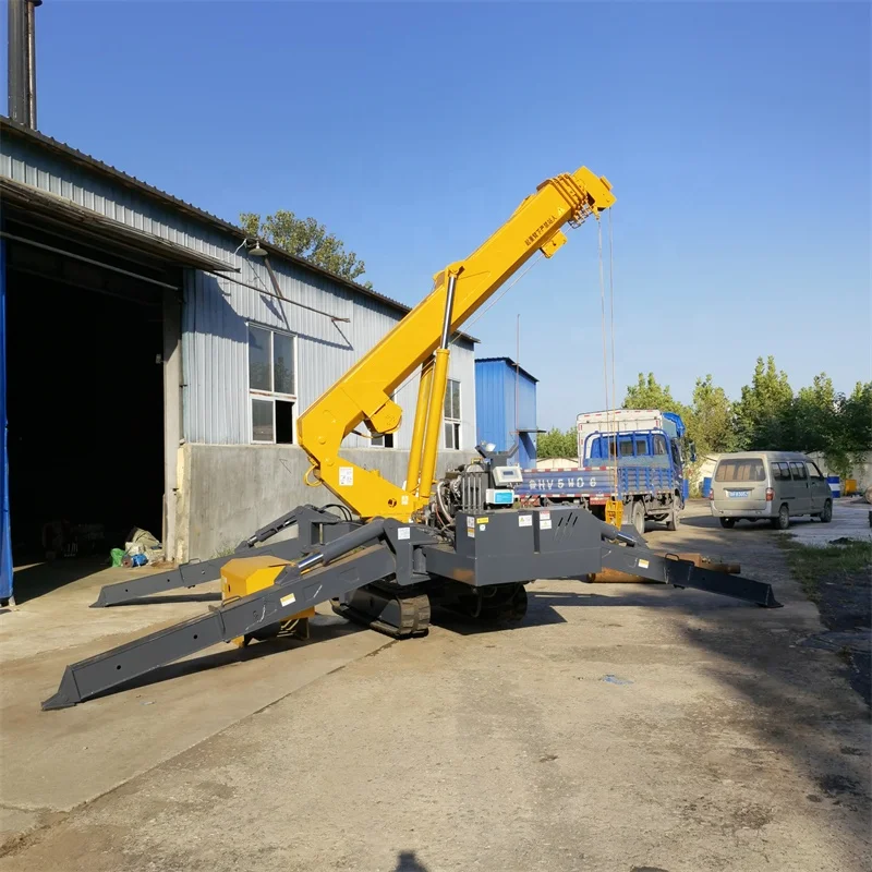 Морской мобильный строительный мини-подъемник на гусеничном ходу самоходный сборщик автоматические электрические мини-подъемные краны 3 тонны