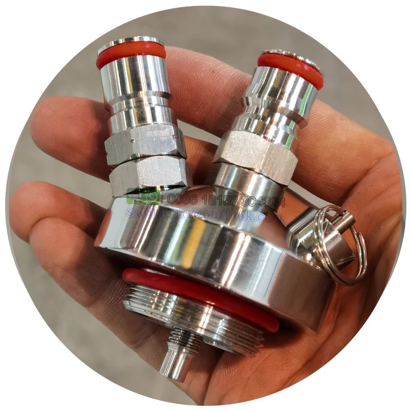 Mini Beer Keg 304 Stainless Steel Ball Lock Wine Tap Dispenser for 3.6L/5L/10L Homebrew Beer Tool