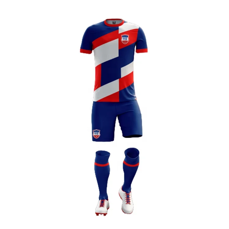Club Soccer Jersey Team Latest Designs Soccer Teams Suits Set Football Custom Full Soccer Kit For Sale