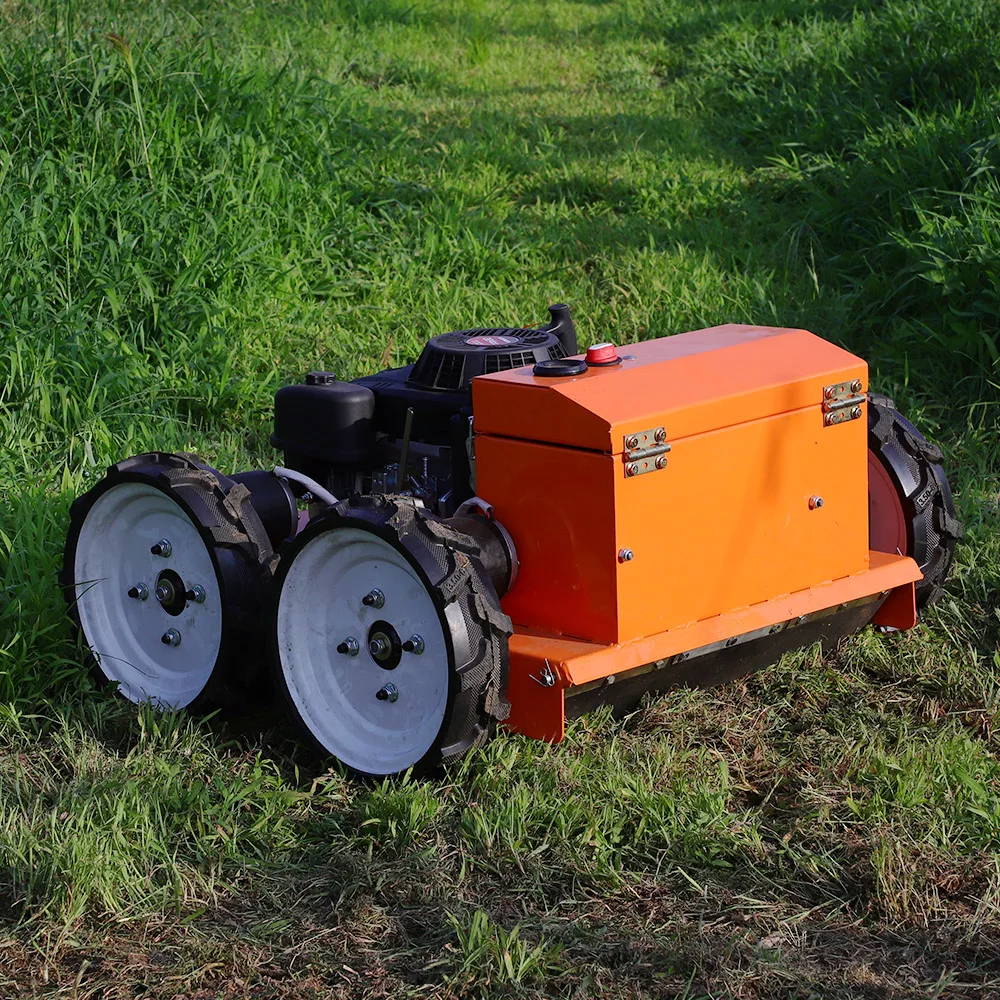 Cheapest 16HP Gasoline Robot Lawn Mower Grass Cutter Flail Mower Wheel Mowers Petrol Lawnmower