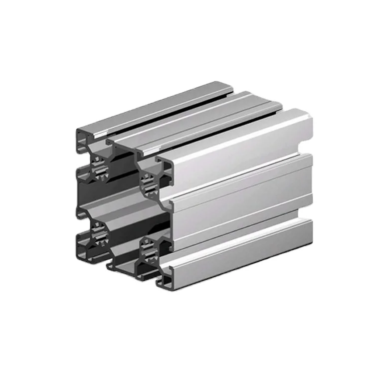 China factory custom industrial aluminum extrusion black anodized 6063 t slot aluminium profiles  manufacturer