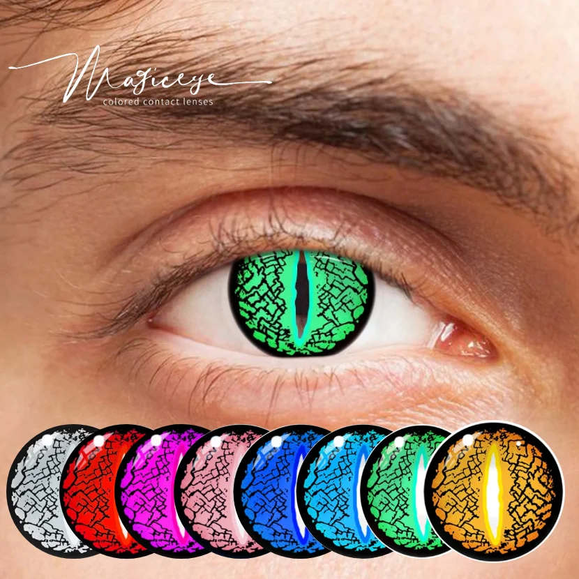 Magiceye contact lens Magiceye Lizard Eye Cosplay lentes de contacto de colores colored contact lenses