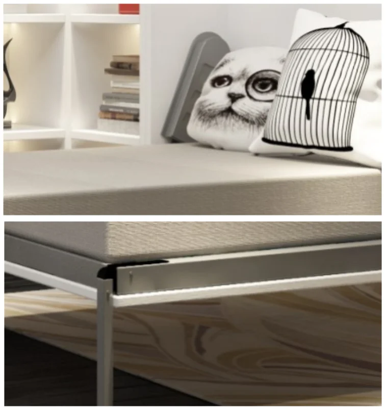 E-shining Home Furniture Vertical Wall Bed Hinge Table Murphy Bed Folding Wall Bed mechanism