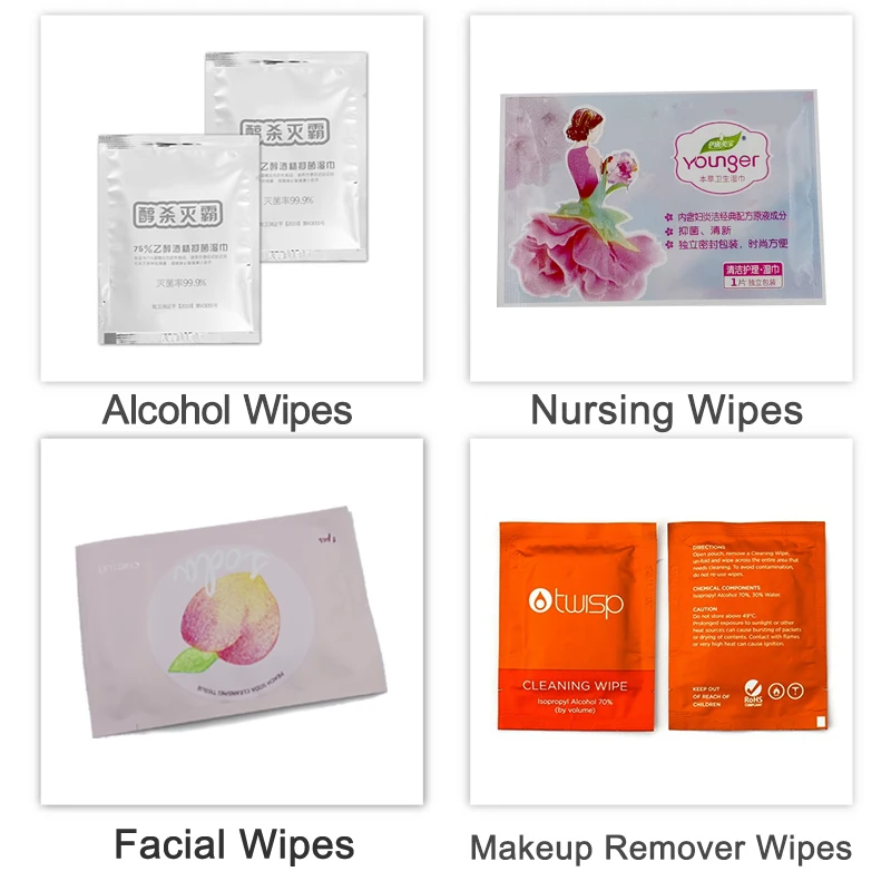 High speed Price Single wet wipes machine packaging Towel Packing