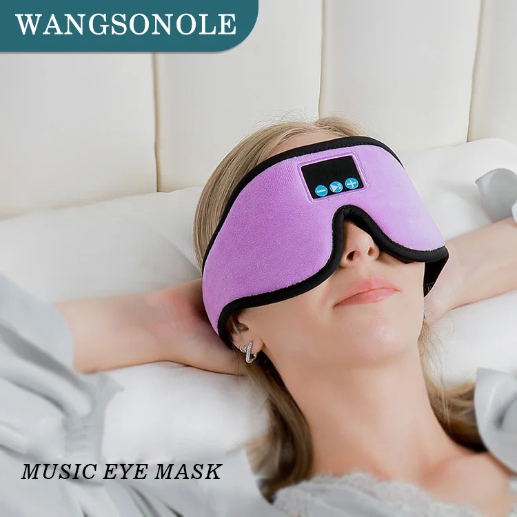 3d sleeping eye mask music Headband Sleep Headphones Wireless Sleeping Eye Mask for Side Sleepers