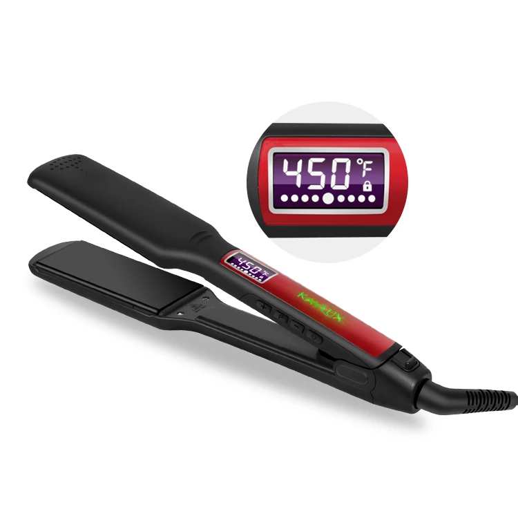 
Wholesale Private Label Hair Straightener Digital touch screen 360 Degree Swivel Power Cord Hair Curler Profecional Flat Iron 