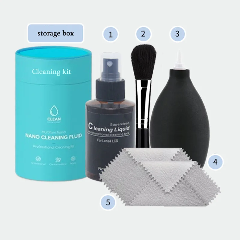 Custom computer cleaning cloth brush blower screen liquid  cleaning set