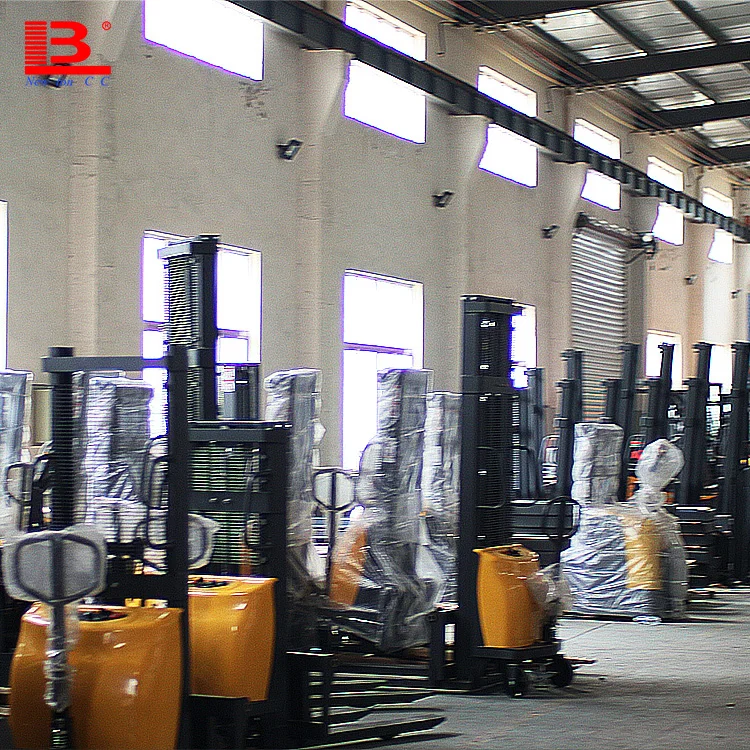 semi-electric hydraulic pallet mover lifter machinery 1t 1.5t loading unloading goods stacking pallet fork lift stacker