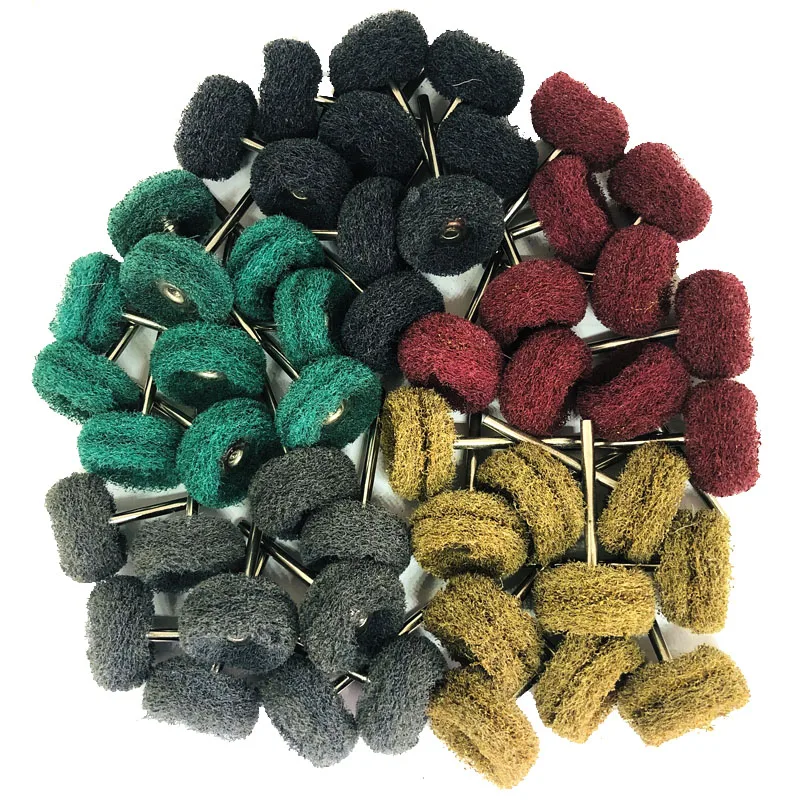 Wholesale 3mm 1/8inch Electric Grinding Wheel Brush Mini Scouring Pad Grinding Head For Abrasive Polishing Wheel Jewelry Wood