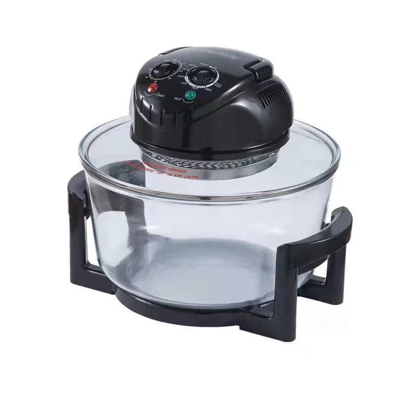 Large Capacity Transparent Glass Light Wave Oven Electric Household Furnace 1 Year US Plug Plastic Material Manufactured