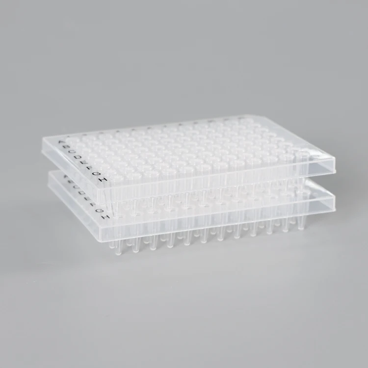 Disposable Plates 0.2ml 96 Well PCR Without Skirt 0.1ml 96 Well PCR Reaction Tube Culture Plate Dnase & Rnase Free