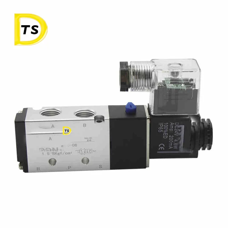 Pneumatic solenoid valve two-way five-position air exchange valve 24v