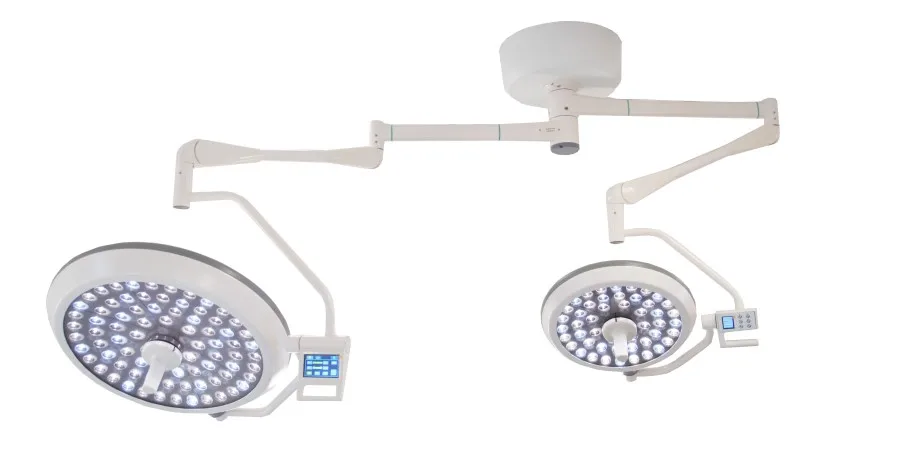 Ceiling LED700/500 surgical room 1400mm depth of illumination 20%(L1+L2) LED veterinary operation light for clinic operation