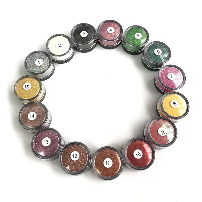 Custom Label Makeup 15 Colors Chunky Glitter Eyeshadow Face Glitter Loose Powder