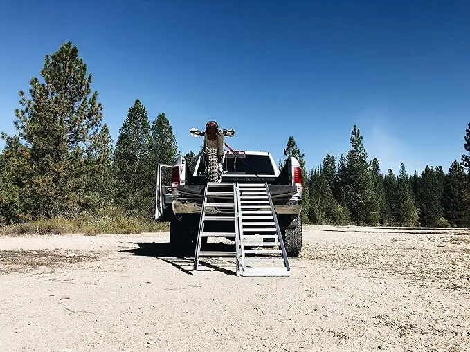 Awnlux Motorcycle Aluminum Folding Ramp for Truck Trailer Loading
