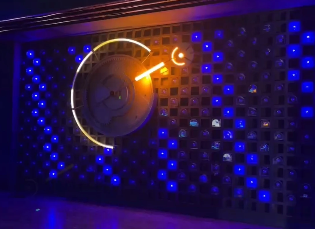 Kinetic Lighting Decoration Wall Dynamic LED Art Screen  for Night Club Project and Events